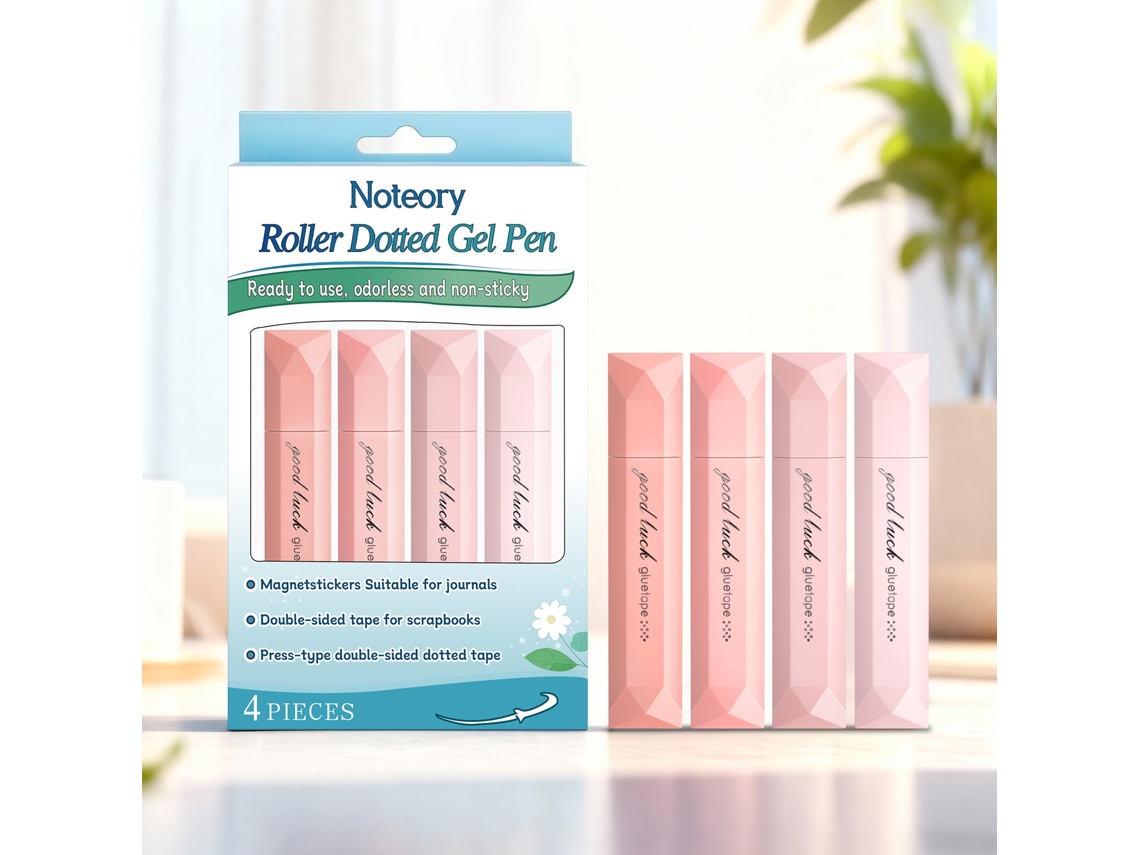 Kit de bolígrafos de pegamento de doble punta con puntos