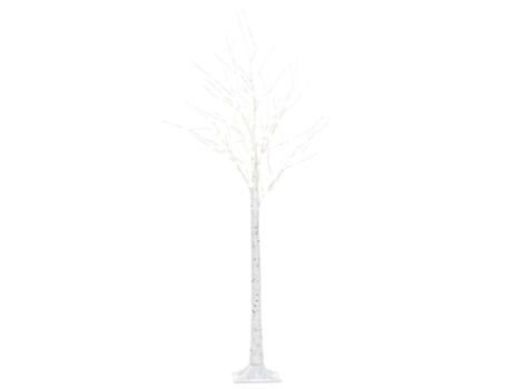 Árbol de Navidad LED de metal blanco 160 cm BELIANI Lappi