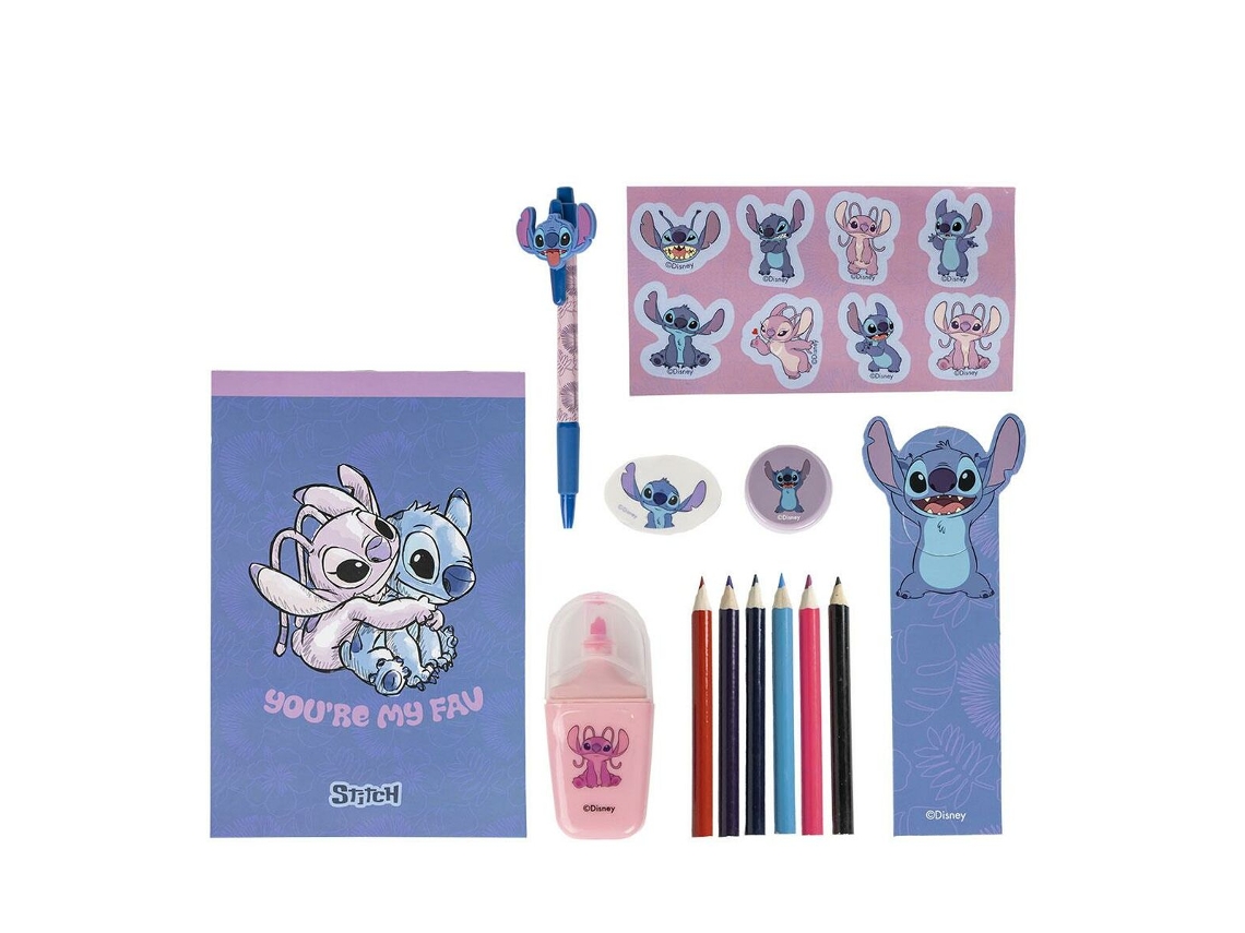 Set de Papelería STITCH Azul