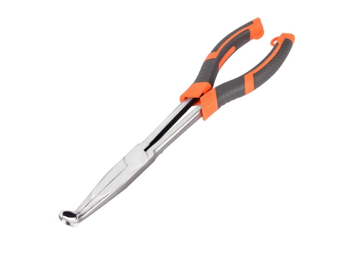 Alicates multifuncionales con mango de 28 cm (11 pulgadas) de largo y cuchillas afiladas para pesca y reparaciones mecánicas.