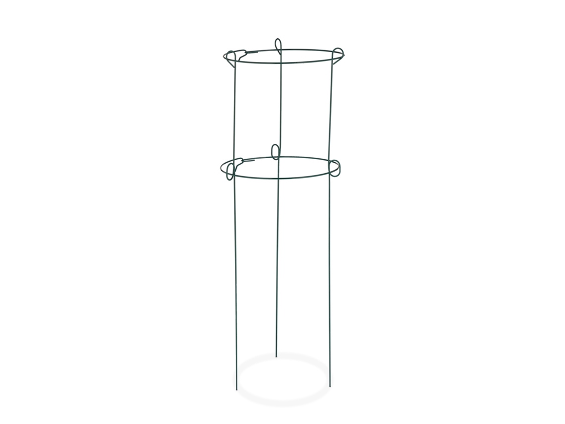 Conjunto De 4 Suportes Para Trepadeiras Relaxdays, Rosas, Tomates, 3 Pernas, Aço, Verde Escuro