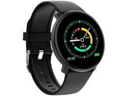 Reloj inteligente Yizhood con pantalla grande de 3,3 cm, medición de frecuencia cardíaca, presión arterial y oxígeno en sangre (negro)