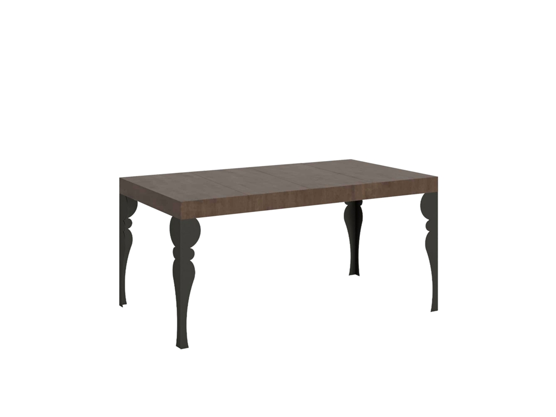 Mesa extensible 90x130/234 cm Paxon Premium Nogal estructura Antracita ITAMOBY