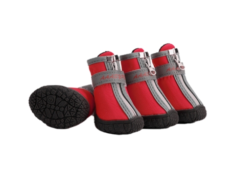 Botas Impermeables Para Perros Zapatos De Nieve Para Invierno Y Lluvia Para Cachorros Con Tira Reflectante Suela De Goma Antideslizante Suave Y Cóm...