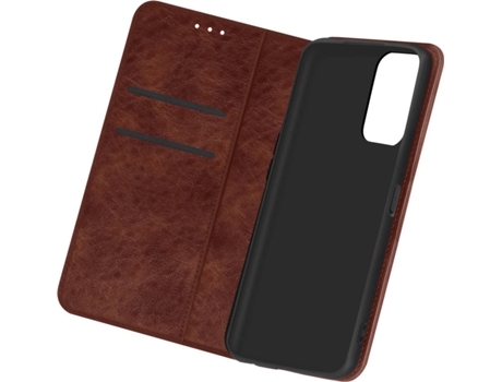 Funda Oppo A16s AVIZAR Libro (Marrón)