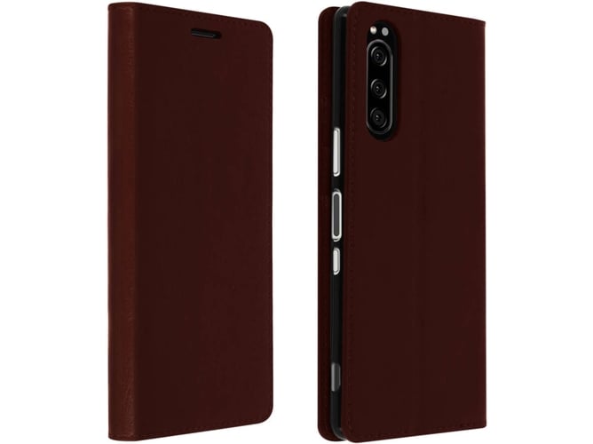 Funda Sony Xperia 5 AVIZAR Piel Marrón