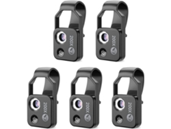 Microscopio Accesorio 5x Para Teléfono Móvil 200x Con Ventana, Mini Luz Led Digital/clip Universal