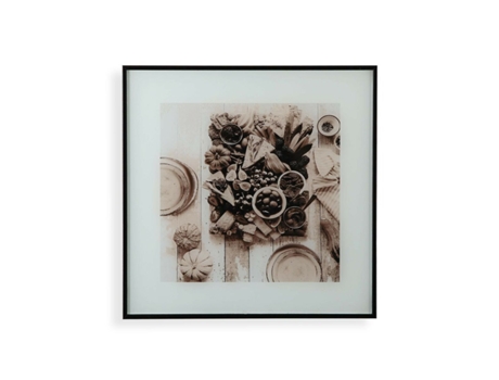 Cuadro Versa Aperitivo Cristal Poliestireno (2 x 30 x 30 cm)