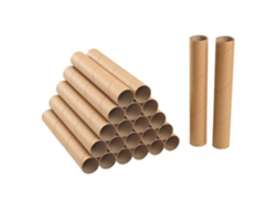 Rollos de Cartón Reciclado con Coloraciones para Manualidades, 24 Piezas Extra Largas.
