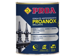 Esmalte antioxidante directo sobre óxido BRILLANTE Blanco 4 L Pintar sobre hierro y óxido sin necesidad de imprimación Proanox