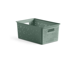 Tatay Bohol - Caja Organizadora Rectangular 4l Plástico Reciclado. Verde Sage