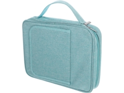 Estuche Duradero Y Resistente Al Desgaste Con Asa De Poliéster Para La Biblia Verde Y Soporte Integrado.
