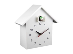 Reloj De Cuco Grande, Reloj De Cuco - Casa Para Pájaros Blanca, Diseño Minimalista Moderno
