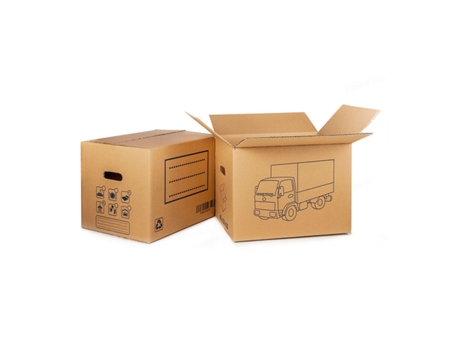 Caja de cartón para mudanza FUN&GO 60 x 40 x 40 cm
