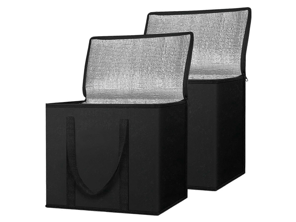 Juego de 2 bolsas térmicas reutilizables para la compra, bolsa térmica plegable para supermercados, bolsa térmica GOKOCO duradera.