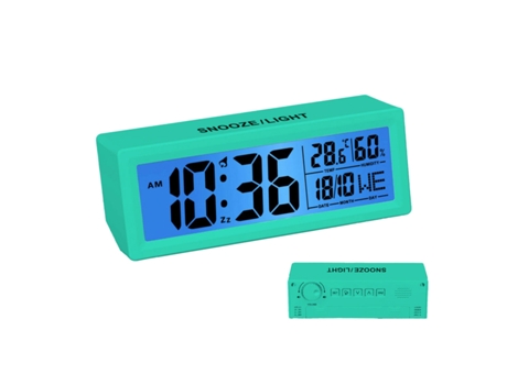 Reloj Despertador I-TOTAL Verde Menta Xl2224