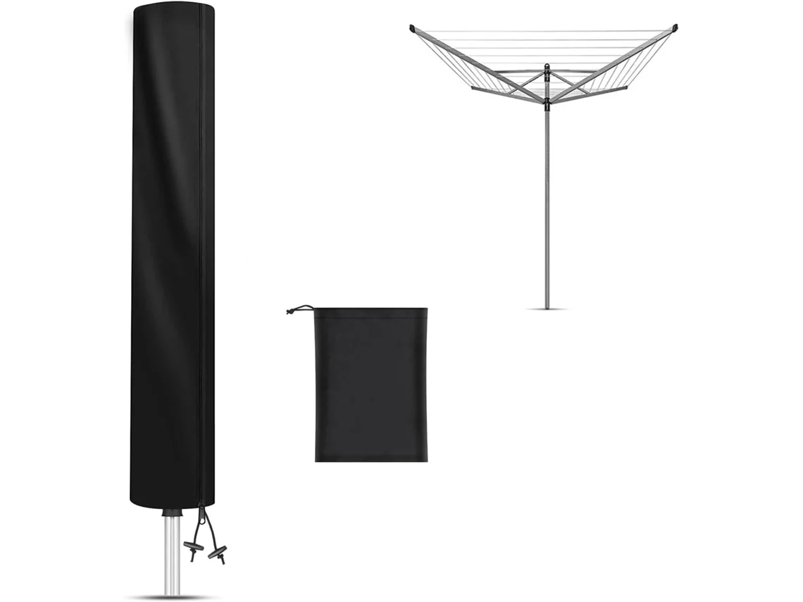 Funda protectora Raweao para secadoras de paraguas, tela impermeable Oxford 420d para secadoras de jardín y tendederos giratorios, 160x15cm