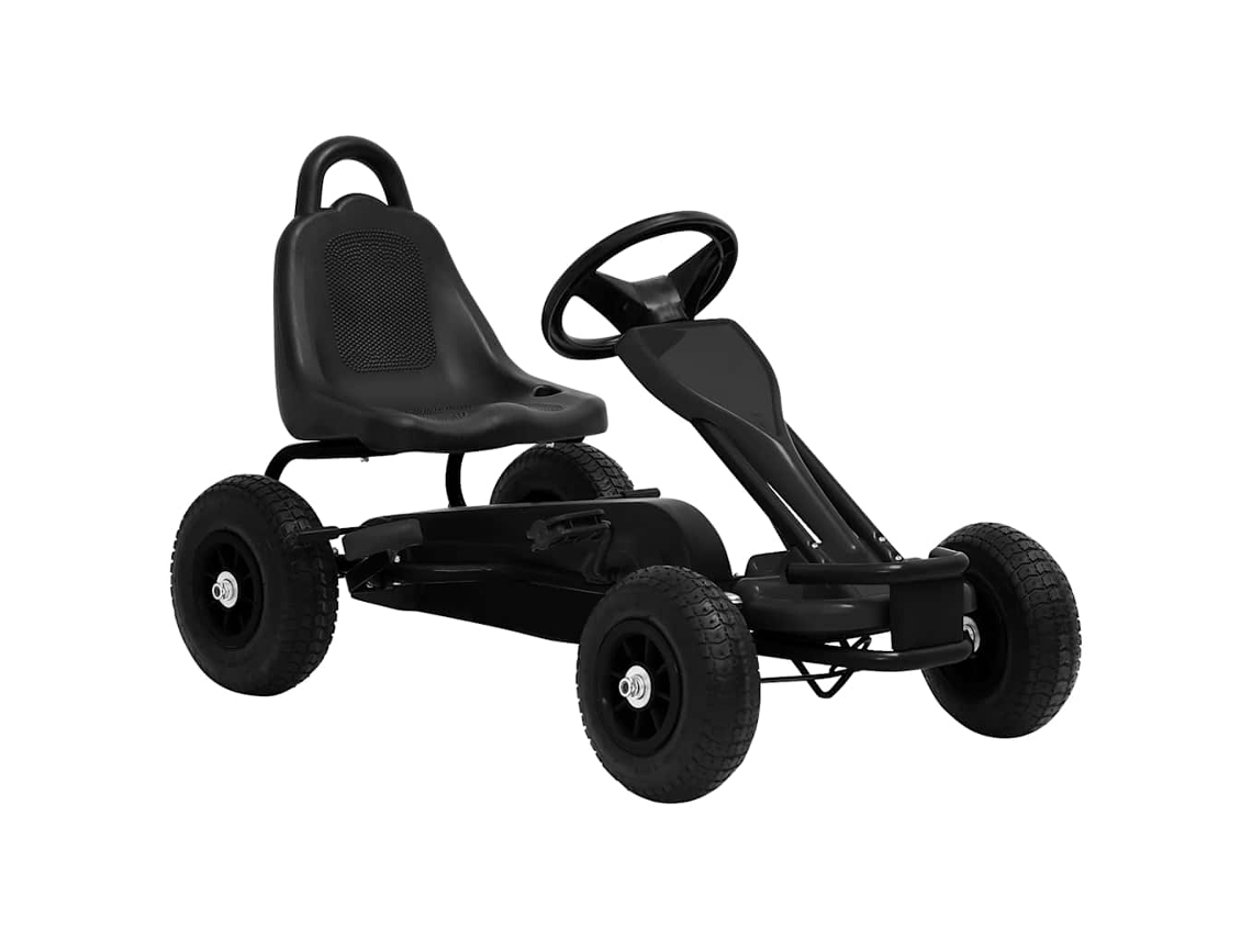 Kart VIDAXL Negro Hierro