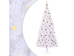 Decoración navideña de PVC blanca Vidaxl (240 cm)