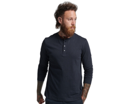 Camiseta para Hombre SUPERDRY (2XL - Algodón - Azul)