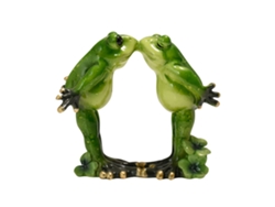 Decoración de yoga con forma de rana, resina, estilo pastoral