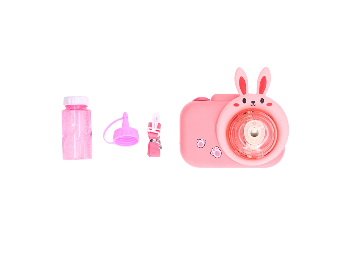 Cámara automática de burbujas con forma de animales para niños, con música y luz, portátil, para niños de 3 años en adelante.