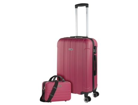 Juego De Maletas Rígidas Abs ITACA Havel fresa (42X63x24 Cm)