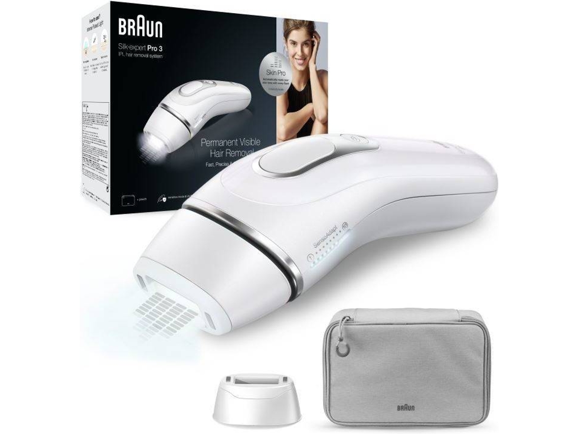 Depiladora Luz Pulsada BRAUN PL3020 (IPL - Multizona - Blanco)