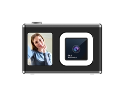 Cámara Digital De 6400 W Cámara Frontal Y Trasera Dual Mini Cámara Ccd Para Estudiantes Con Luz De Relleno Color Negro Gertiz