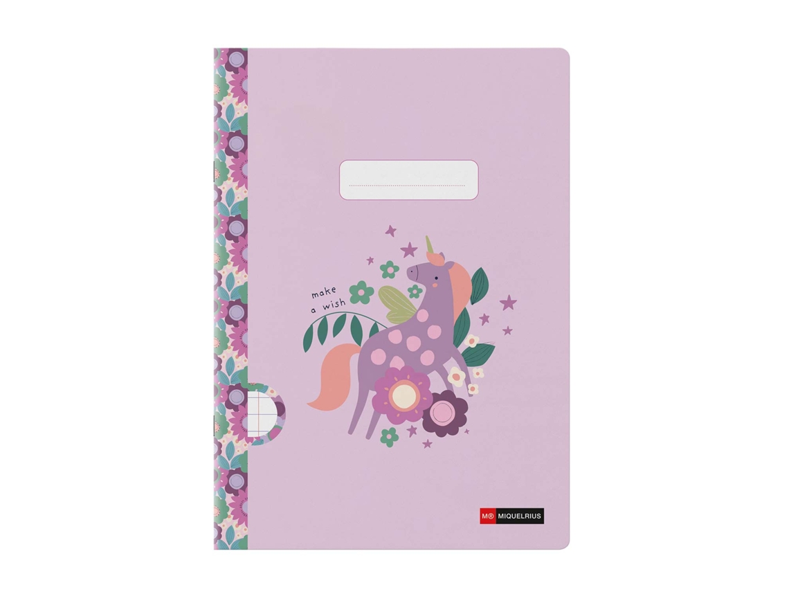 Cuaderno grapado A4 Miquelrius Magic Unicorn Wish con renglones, 48 páginas, 90 g, MR8371