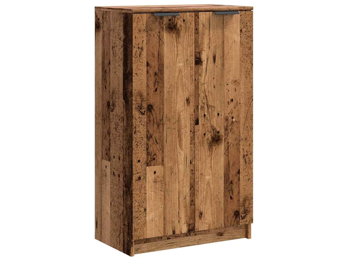 Maison Exclusive - Mueble Zapatero Madera De Ingeniería Envejecida 59x35x100,5 Cm