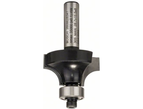 Fresa BOSCH para Redondear - 8 mm - R1 8 mm - L 15.2 mm - G 53 mm