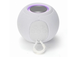 Mini altavoz portátil Bluetooth, inalámbrico, recargable, de tela, para casa, dormitorio, fiesta, blanco Chaberlu
