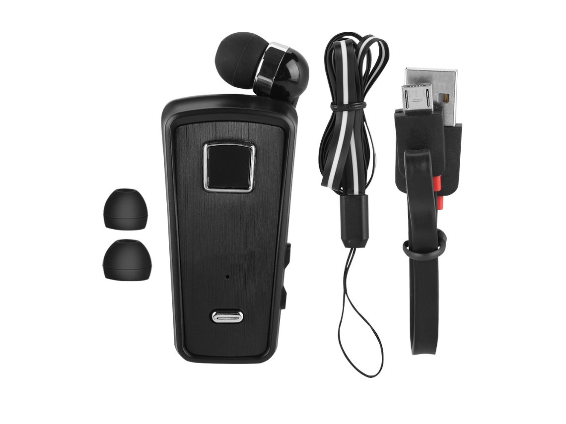 Fineblue F980 Auricular Bluetooth V4.1 Retráctil Auricular Inalámbrico Para Negocios Negro