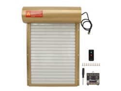 Abridor automático de puerta para gallinero, funciona con pilas, temporizador, sensor de luz, control remoto, pantalla LED, puerta automática manual