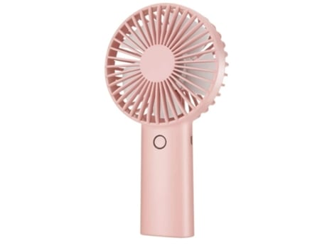BISBISOUS Ventilador portátil de mano rosa, ventilador personal recargable con pilas de 4000 mAh, tiempo de trabajo de 6 a 15 horas