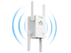 Extensor de WiFi 2024, amplificador de señal WiFi para hogar y oficina, repetidor WiFi inalámbrico con 4 antenas y cobertura 360°. Yizhood