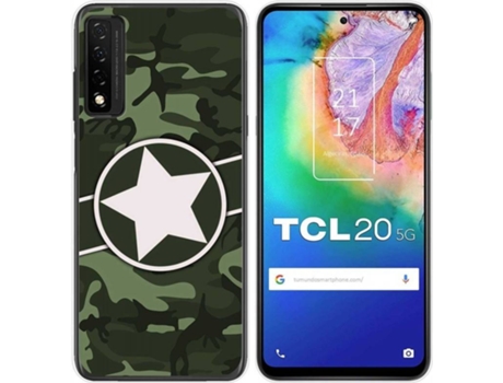 Carcasa TCL 20 5G TUMUNDOSMARTPHONE Camuflaje 01 Multicolor