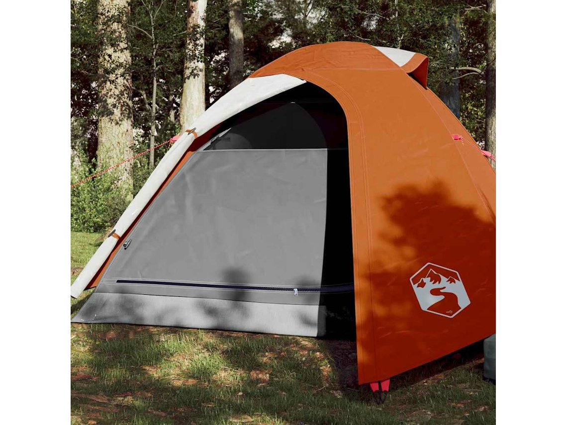 Tienda De Campaña Iglú Para 3 Personas Impermeable Naranja