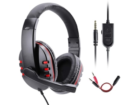 Auriculares Ps4 Gaming Xbox One Pc Gezimetie Ps4 Gaming con micrófono para PC Xbox One Stereo Bass Audio 3.5Mm Control de volumen con cable para PS...