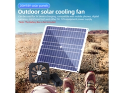 Ventilador solar de 20 W y 10 pulgadas, resistente al agua, para gallineros.