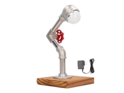 2026-lámpara De Mesa De Diseño Industrial Tubo Led Luz Blanca Fría Decoración Hogar Dormitorio Sala De Estar Plug Us 110‑220v
