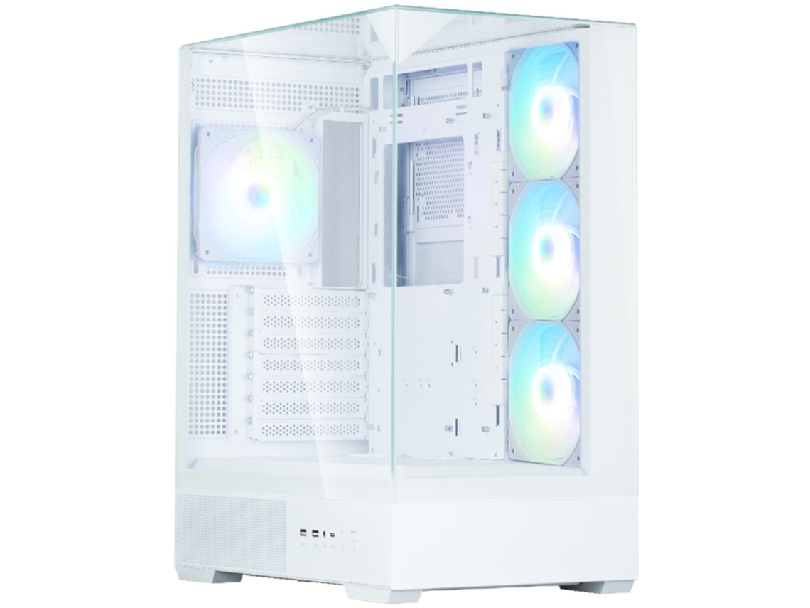 Boitier Sin Fuente Zalman P40 Prism Plus Torre Mediana Formato ATX Blanco