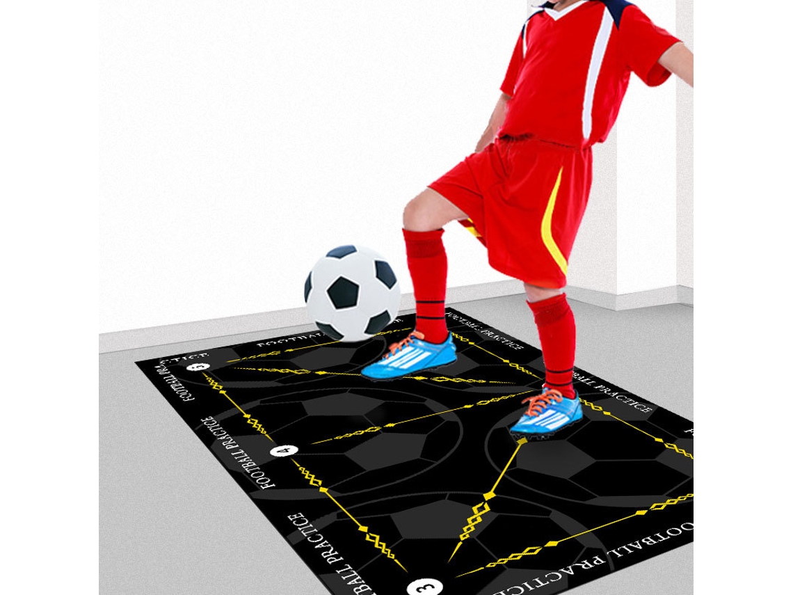 Tapete de entrenamiento de fútbol para todos los niveles, entrenamiento de agilidad de pies, 40 x 60 cm Eifson (Amarillo limón)