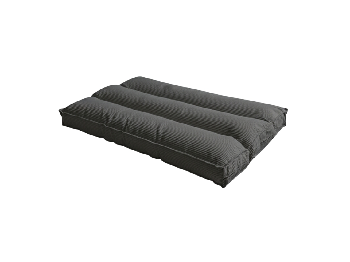 Futón Desenfundable De Pana Bananair 90x190 Cm Gris Oscuro