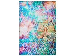 Tapete Oriental Com Tecelagem Plana E Cores Vivas Beliani Isvanta De Poliéster Multicolor 200x300