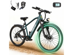 Bicicleta eléctrica Aairsk GT300 de 26 pulgadas para adultos, motor de 250 W, 7 velocidades, batería de 36 V y 10 Ah, autonomía de 30 a 60 km