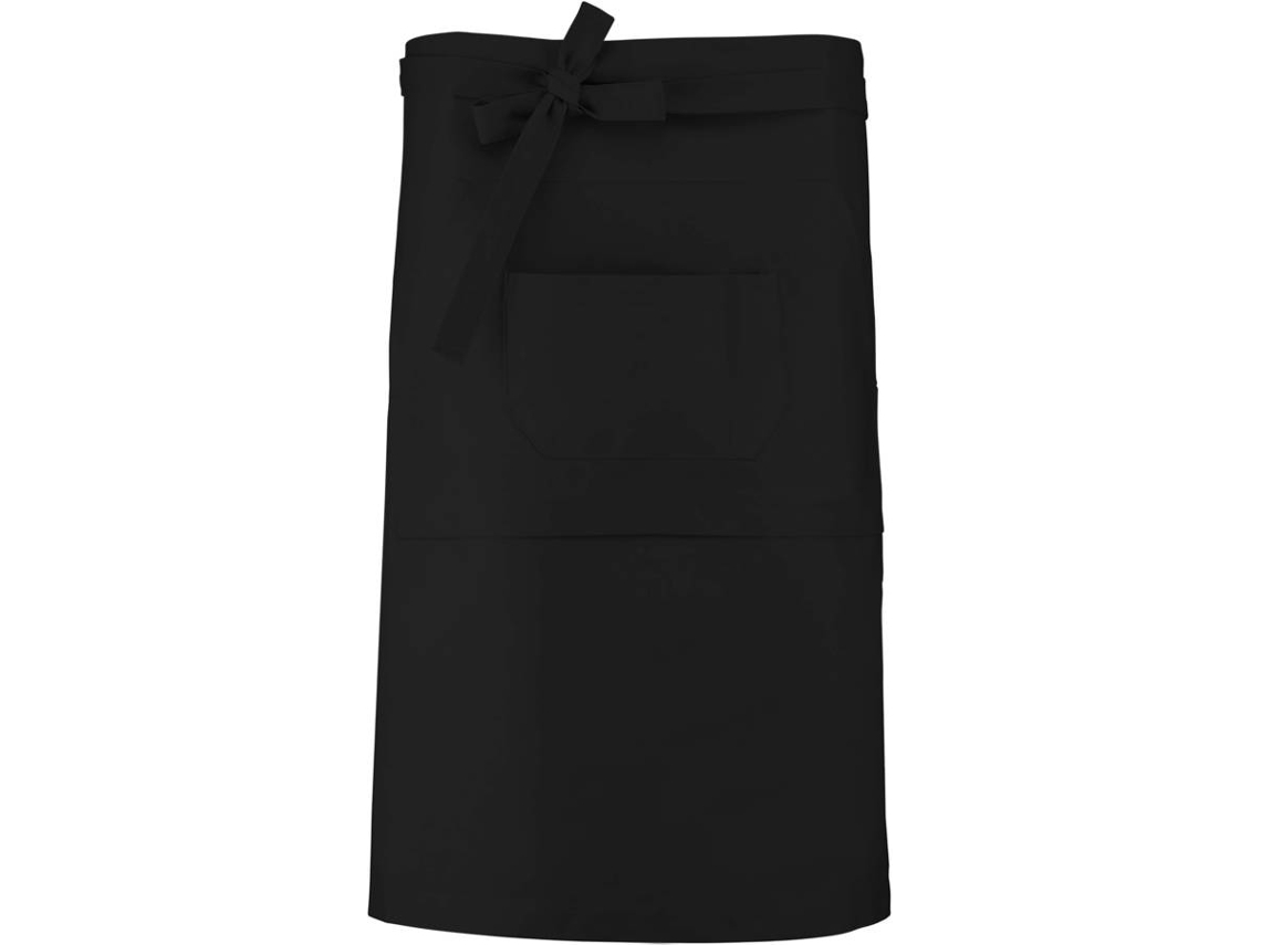 Delantal KARIBAN Largo (Negro - Algodón - 62.5 x 90 cm)