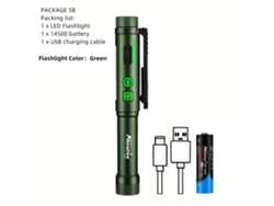 Linterna Cob Portátil, Compacta Y Potente Con Alta Emisión De Luz, Adecuada Para Diversas Situaciones Y Recargable Mediante Usb.