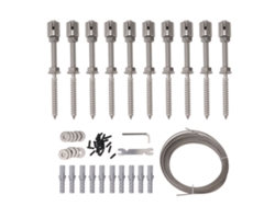 Enrejado Moderno, Flexible E Invisible De Alambre De Acero Inoxidable Para Plantas Trepadoras Con Alta Capacidad De Carga.